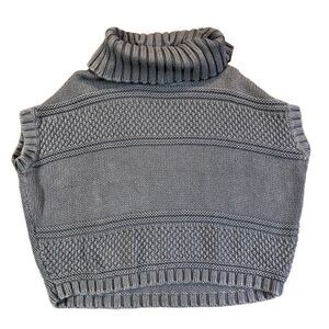 Old Navy Girl’s Gray Cowl Neck Short Sleeve Sweater Size 5T